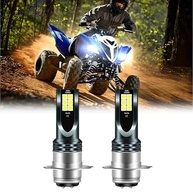 Kit 2 Lâmpadas Farol LED 55W 6000K P15D H6M para Yamaha YFZ450R, Rhino 700, Raptor YFM660 - 500% Mais Brilho - imagem 2