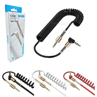 Cabo Auxiliar P2xP2 Espiral 1.2m Som Automotivo e Celular - Branco Premium - imagem 2