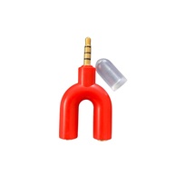 Adaptador P3 para Fone e Microfone: Conecte Tudo com Estilo Vermelho! - imagem 1