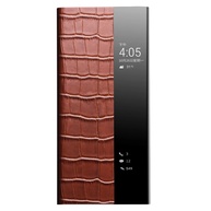 Capa Huawei P50: Couro Genuíno e Janela Visor - imagem 2