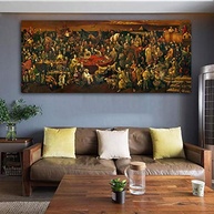 Pintura em Tela Réplica de Obra de Pablo Picasso - 70x140cm - Arte Moderna para Decoração de Parede - imagem 5