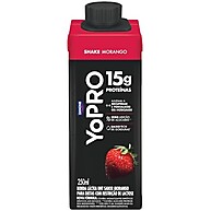 Pack YoPRO Bebida Láctea UHT Morango 15g de Proteínas 250ml -24 Unidades - imagem 2