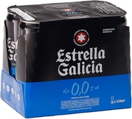 Pack de Cerveja Estrella Galicia 0,0% LT 330ml - 6 Unidades - imagem 1