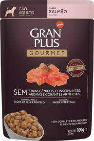 GRANPLUS SACHÊ GOURMET CAO ADULTO SALMÃO 100g - pack com 18 unidades - imagem 4