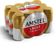 Amstel Cerveja Lager Lata 473ml Pack 12 Unidades - imagem 1