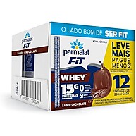 Parmalat Fit Chocolate: 15g Proteína Pura (Pack 12) - imagem 1