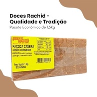 Paçoca Caseira 50 Unidades 1,5 Kg Doces Rachid - imagem 2