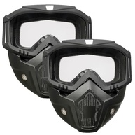 Pacote 2 Máscaras Airsoft Rosto Inteiro Tática Removível | Proteção Total - imagem 2