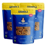 Kit 3 Granola Tradicional Castanha Coco Fruta Pacote 200g cada Tia Sônia - imagem 2