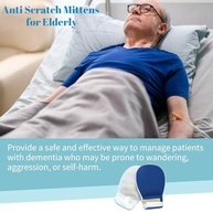 Lmaray Luvas De Contenção De Demência, Pacote Com 2, Luvas Antirriscos Respiráveis Para Pacientes Idosos, Luvas De Controle De Segurança Para Adultos - imagem 3