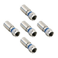 PASOW Conector Coaxial RG6 F: Conexão Segura e de Alta Performance para sua TV e Cabo (Pacote com 5) - imagem 1