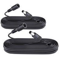 ANLINK Pacote 2 Cabos Extensão 3m 12V CC 5.5x2.1mm: Câmeras, LEDs e Roteadores - imagem 1