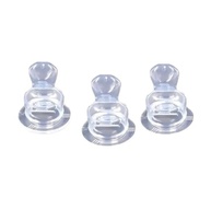 Bico de Mamadeira Assimétrico Baby Nany - Pacote com 25 Unidades em Silicone Transparente - imagem 3