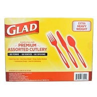 Talheres Descartáveis de Plástico Glad – Pacote com 240 Peças Variadas | Garfos, Facas e Colheres Premium Resistentes - imagem 5