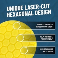 Chemical Guys Hex-Logic Almofada de Polimento 14cm Amarelo - Pacote com 2 Unidades | Corte Médio-Pesado para Acabamento Profissional - imagem 3