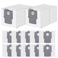 Pacote com 12 Sacos para Aspirador Roborock QV 35S/35A/Qrevo S5V/Saros 10R - 3L, Filtro 99,9% - Substituição Premium - imagem 1