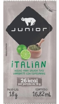Molhos Junior Salada Sachê 18g Italian, Caesar, French - Pacote com 90 Unidades - imagem 3