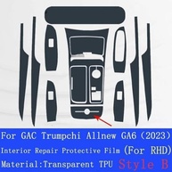 Película Protetora TPU PACSCI para Painel Interno GAC Trumpchi Allnew GA6 2023 - Anti-arranhões e Transparente - imagem 2