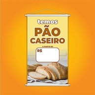 Banner Pão Caseiro 80x50cm - Destaque Profissional para Padarias e Lanchonetes - imagem 4