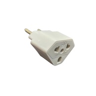 Adaptador Tomada Universal 10A/20A 2 Polos: Padrão Brasileiro e Americano - Branco - imagem 2