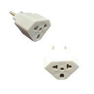 Adaptador Tomada Universal 10A/20A 2 Polos: Padrão Brasileiro e Americano - Branco - imagem 5
