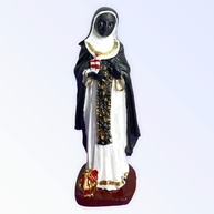 Santo Católico Padroeiro em Resina 7 cm - Santa Efigênia | Imagem Sagrada para Decoração e Fé - imagem 1