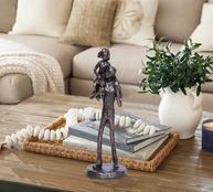 Estátua de Pai e Filha em Resina - Presente Significativo para Dia dos Pais, Aniversário e Decoração - imagem 3