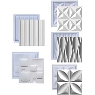 Kit Formas de Gesso 3D e Cimento ABS - Moldes para Painéis Decorativos de Parede - imagem 2