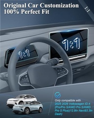 Protetor de Tela BIBIBO para VW ID.4 2025: Proteção Premium para Navi e Painel - imagem 4