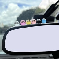 Decoração Luminosa de Fuligem para Carro: 24 Miniaturas Fofas para Painel e Espelho Retrovisor - imagem 3