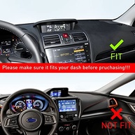 Tapete de Painel Laranja para Subaru Crosstrek, Forester e Impreza (2012-2018) - Proteção Antiderrapante e Estilo - imagem 3