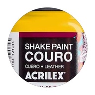 Tinta Couro 37ml Shake Paint - Acrilex Amarelo Ouro 505 | Pintura Profissional para Couro - imagem 4