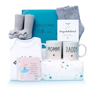 Presente Especial para Novos Pais - Kit Completo com Canecas, Cobertor, Macacão e Mais - imagem 2