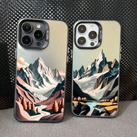 Capinha iPhone: Paisagem Montanhosa Vintage - imagem 2
