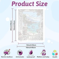 Ausanrl Kits de Pintura por Números para Adultos - Tela Paisagem Relaxante com Tintas Acrílicas Premium - imagem 5