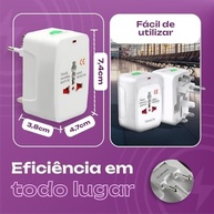 Adaptador de Tomada Universal Bivolt: Conecte-se em Mais de 150 Países! - imagem 5