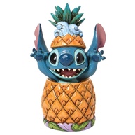 Estátua Jim Shore Disney Lilo & Stitch Pineapple Pal - Coleção Traditions, 14 cm, Multicolorido - imagem 1