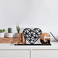 Palavras Decorativas Iniciais Bronze – Elegância em Letras - imagem 1