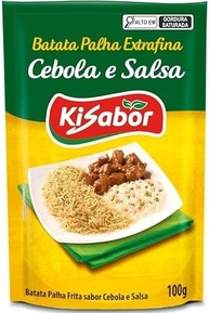 KiSabor, Batata Palha Extra Fina Cebola & Salsa, 100 Gramas - imagem 3
