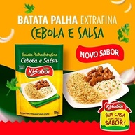 KiSabor, Batata Palha Extra Fina Cebola & Salsa, 100 Gramas - imagem 2