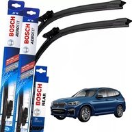Kit Palheta Limpador Parabrisa Bosch Multiclip BMW X3 (2011-2025) - Dianteira e Traseira Original - imagem 1