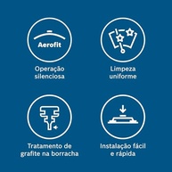 Palheta Dianteira Bosch Aerofit AF24: Visibilidade Impecável e Durabilidade Superior (24"/600mm) - imagem 4