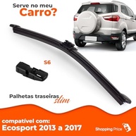 Palheta Limpadora Para-Brisa Traseiro Vigia Ecosport 2013-2017 Slim 12" Silicone - imagem 4