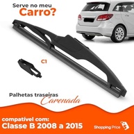 Palheta Limpadora Para-Brisa Traseiro Vigia Carenada 11" Silicone Mercedes Classe B (2008-2015) - imagem 4