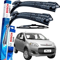 Kit Palhetas Limpador Parabrisa Bosch Aerofit Dianteira e Traseira - Palio Attractive 2012-2016 - imagem 1