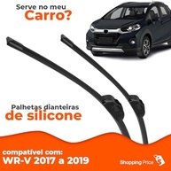 Par Palhetas Limpador Para-brisa Silicone Honda WR-V 2017-2019 Dianteira - imagem 4