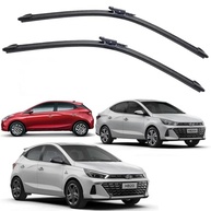 Par de Palhetas Limpador Parabrisa Hyundai HB20 2020-2024 - Visão Clara e Segura - imagem 2