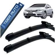 Palhetas Limpador Parabrisa Silicone New Civic 2007-2011 Tiger Auto Flat Silenciosas Jogo 2 Unidades - imagem 2