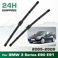 Kit 2 Palhetas Limpador Parabrisa Premium para BMW 3 Series E90 E91 (2005-2009) - Borracha Natural Side Lock - imagem 3