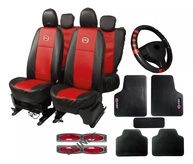Kit Completo Palio 96-00: Capas de Banco em Couro + Tapetes 5 Peças - imagem 1